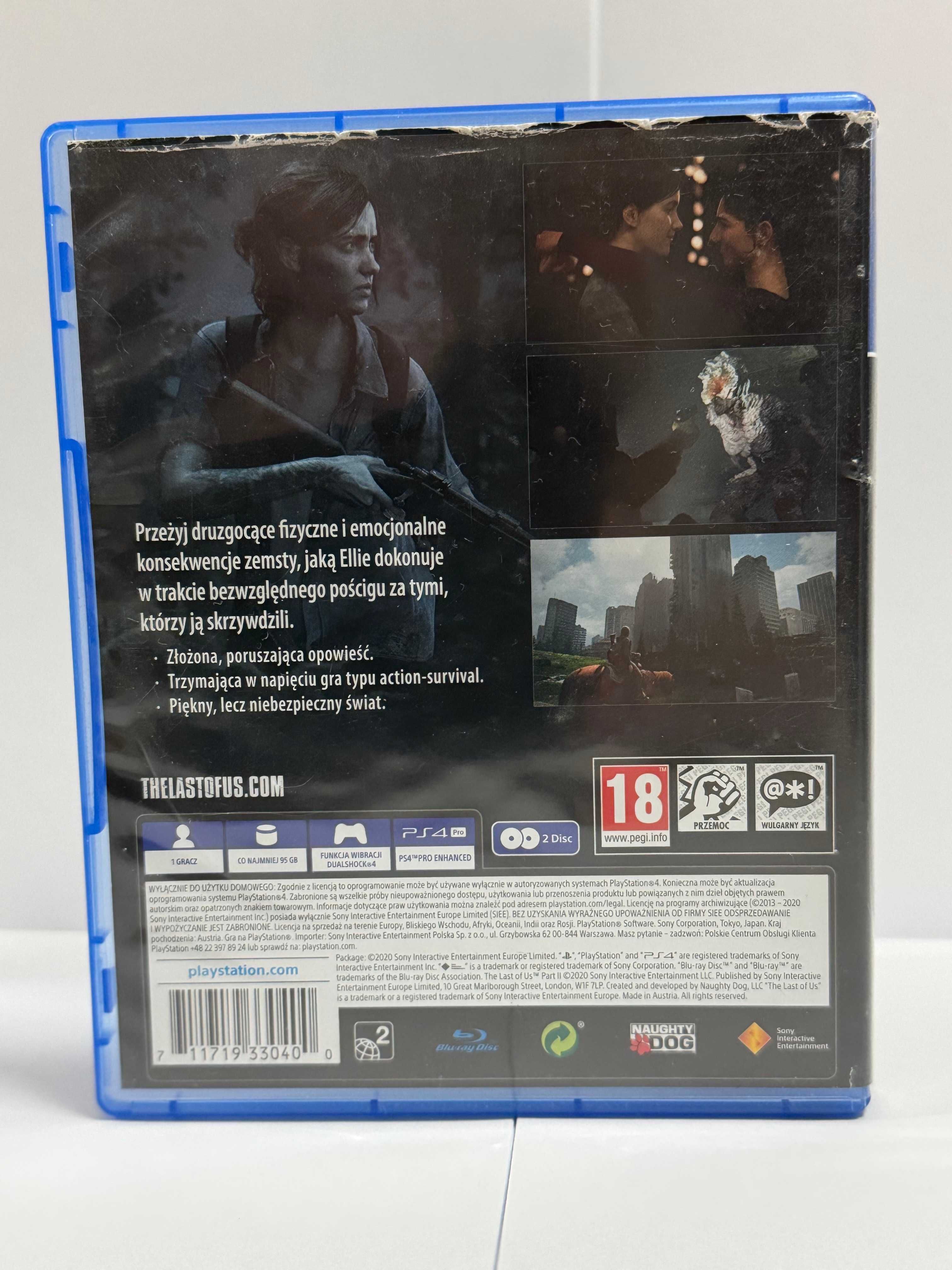 Gra The last of us Part II na PS4 Playstation 4, POLSKA wers, db stan!