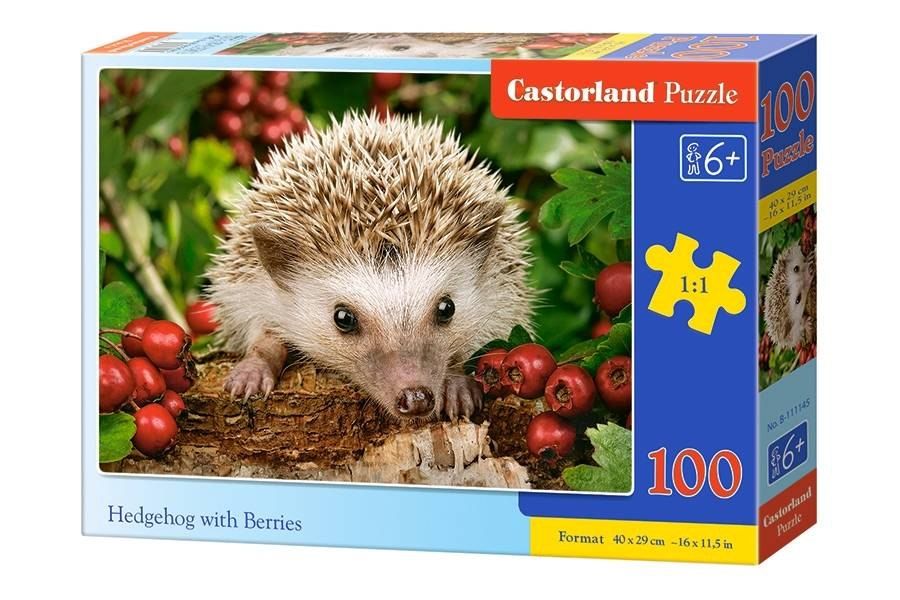 Puzzle dla dzieci bajkowe bajki  100 el. Hedgehog with Berries