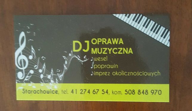 DJ - oprawa muzyczna wesel, poprawin Starachowice