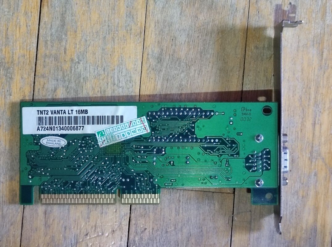 Karta graficzna Riva TNT Vanta 16 Mb AGP retro