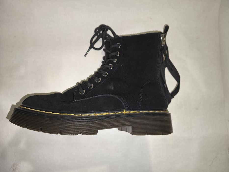 Зимові жіночі черевики з натуральної замші, розмір 37