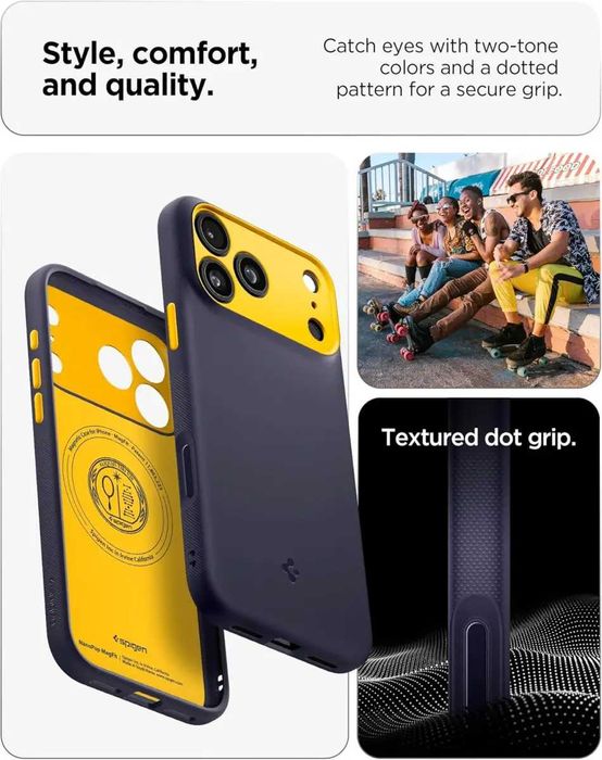 Чехол Spigen Nano Pop MagFit для iPhone 17 Pro Blueberry Navy