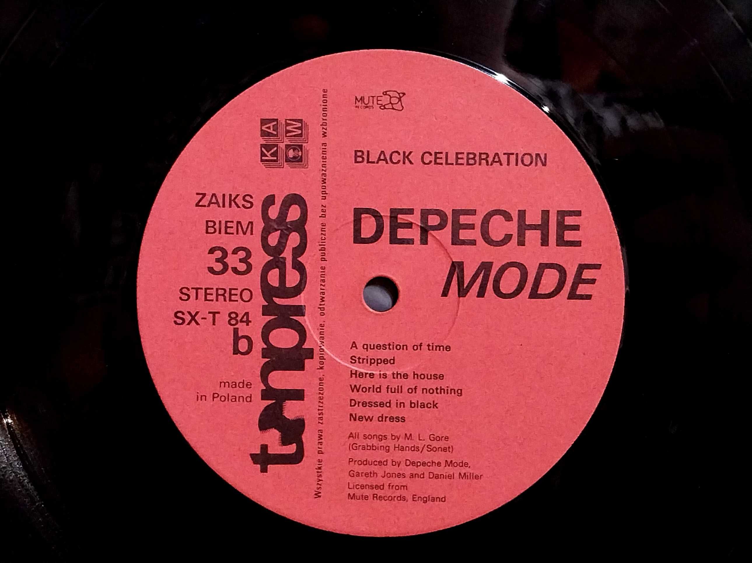 Depeche Mode – Black Celebration, LP, 1987, PL