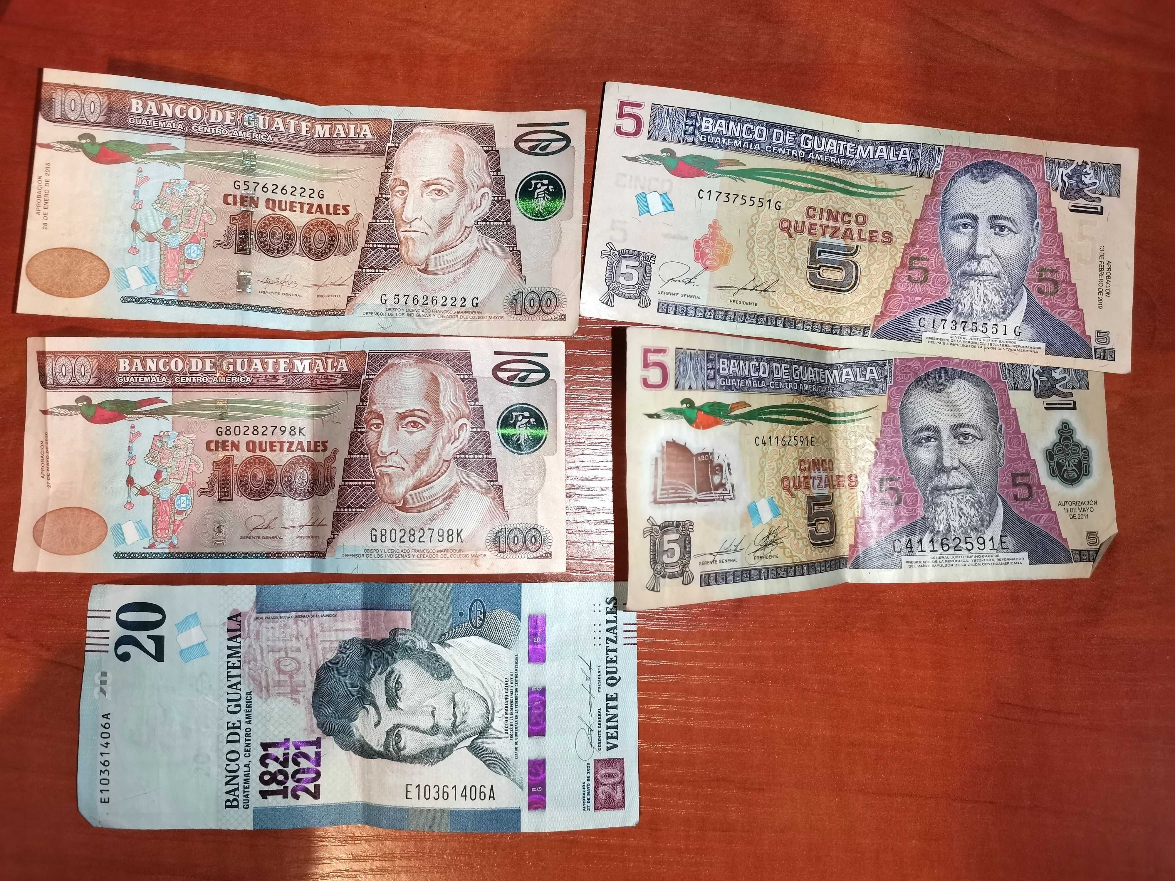 230 Quetzali - Gwatemala Banknoty - Pieniądze aktualne