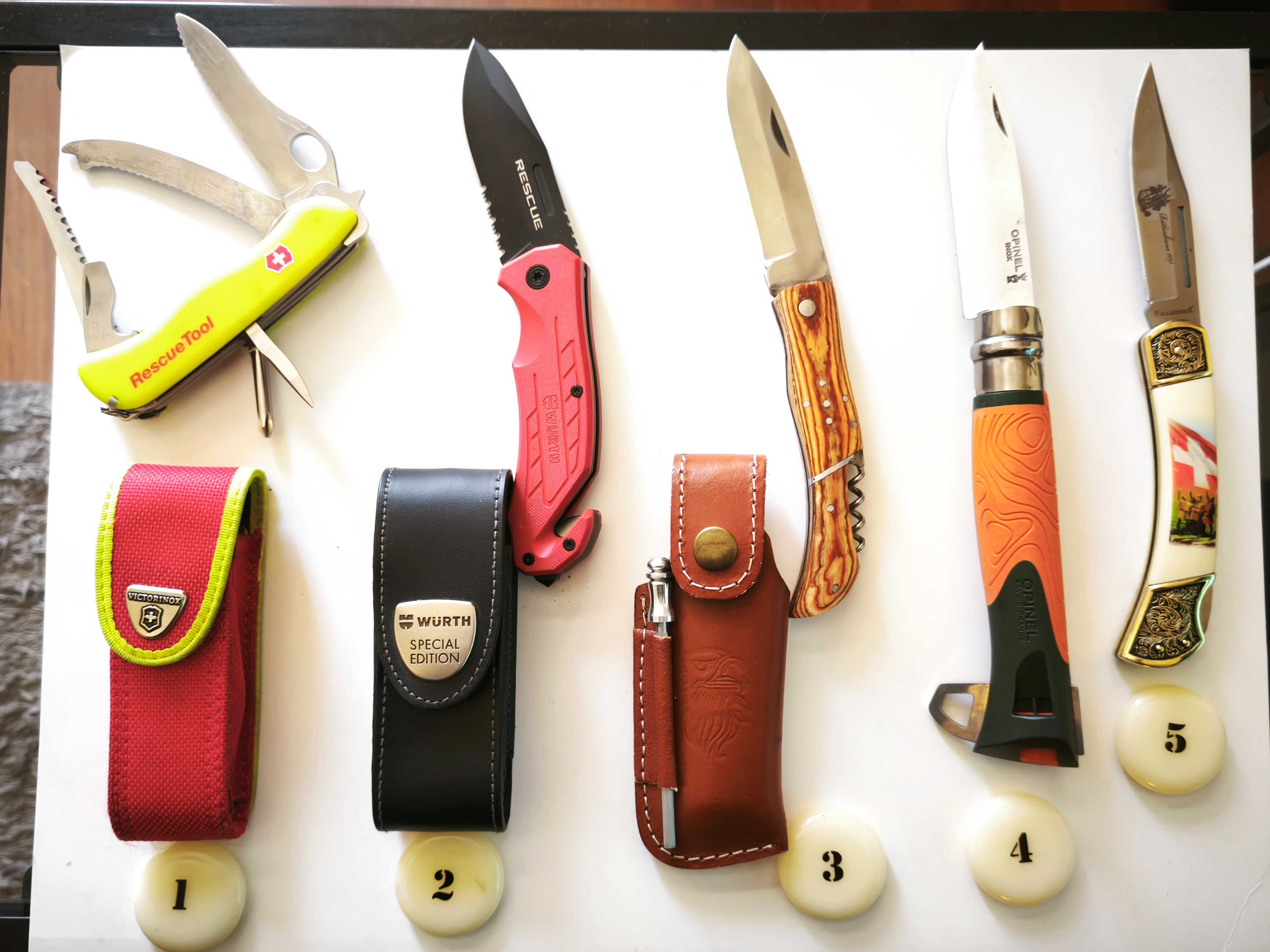 Canivetes Victorinox, Wenger, e outros
