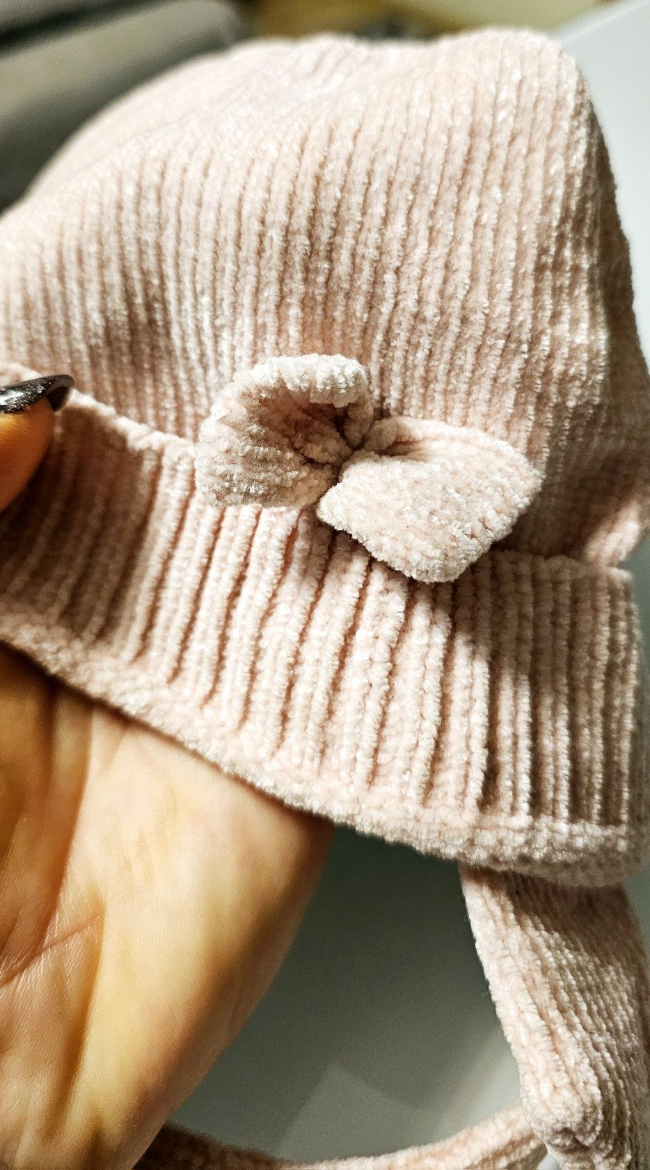 Dziewczęca czapeczka różowa, rozm 74/80, 6-12 miesięcy