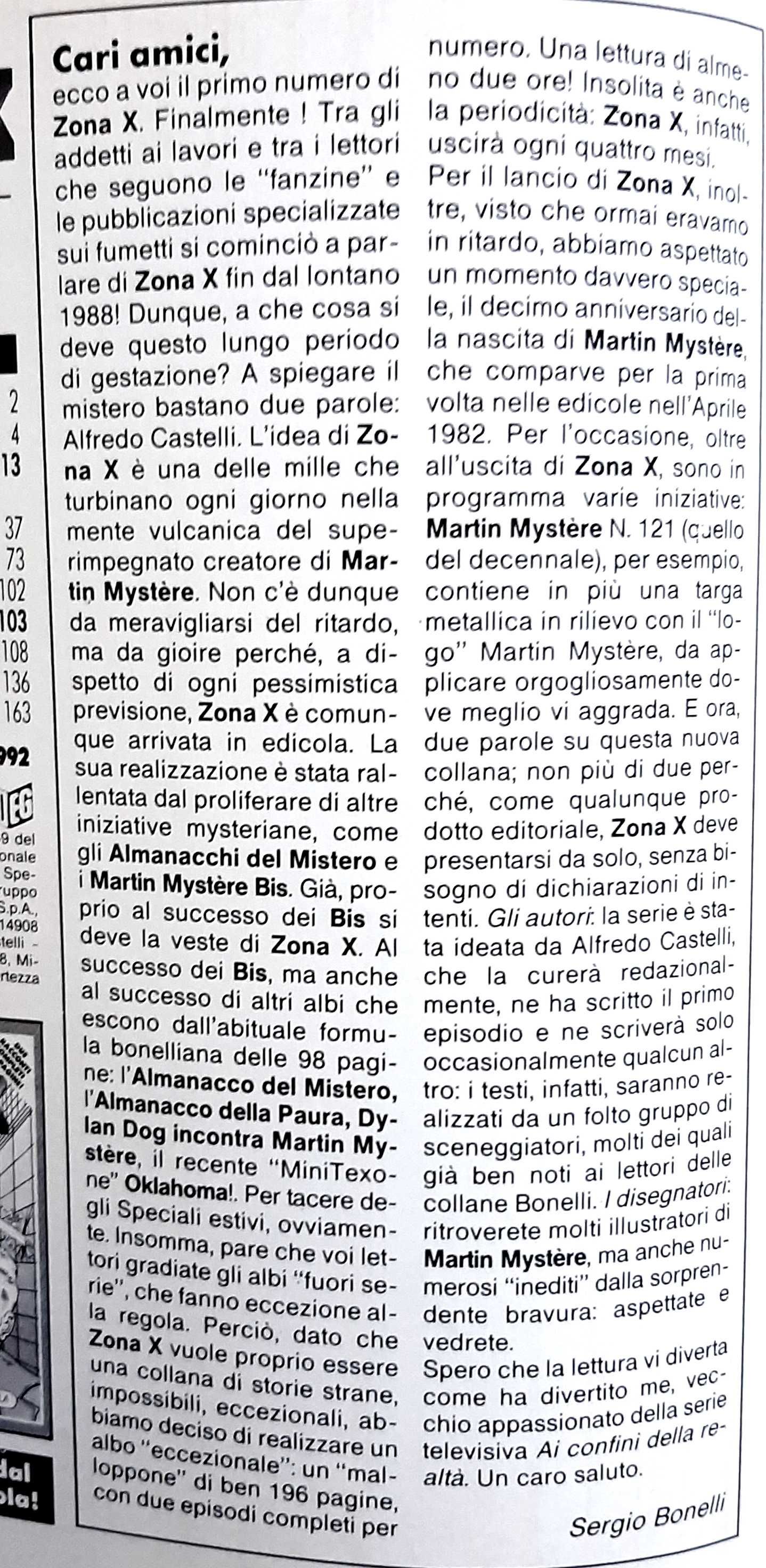 Mundo Martin Mystère. Lote de 13 álbuns BD “Zona X” em italiano