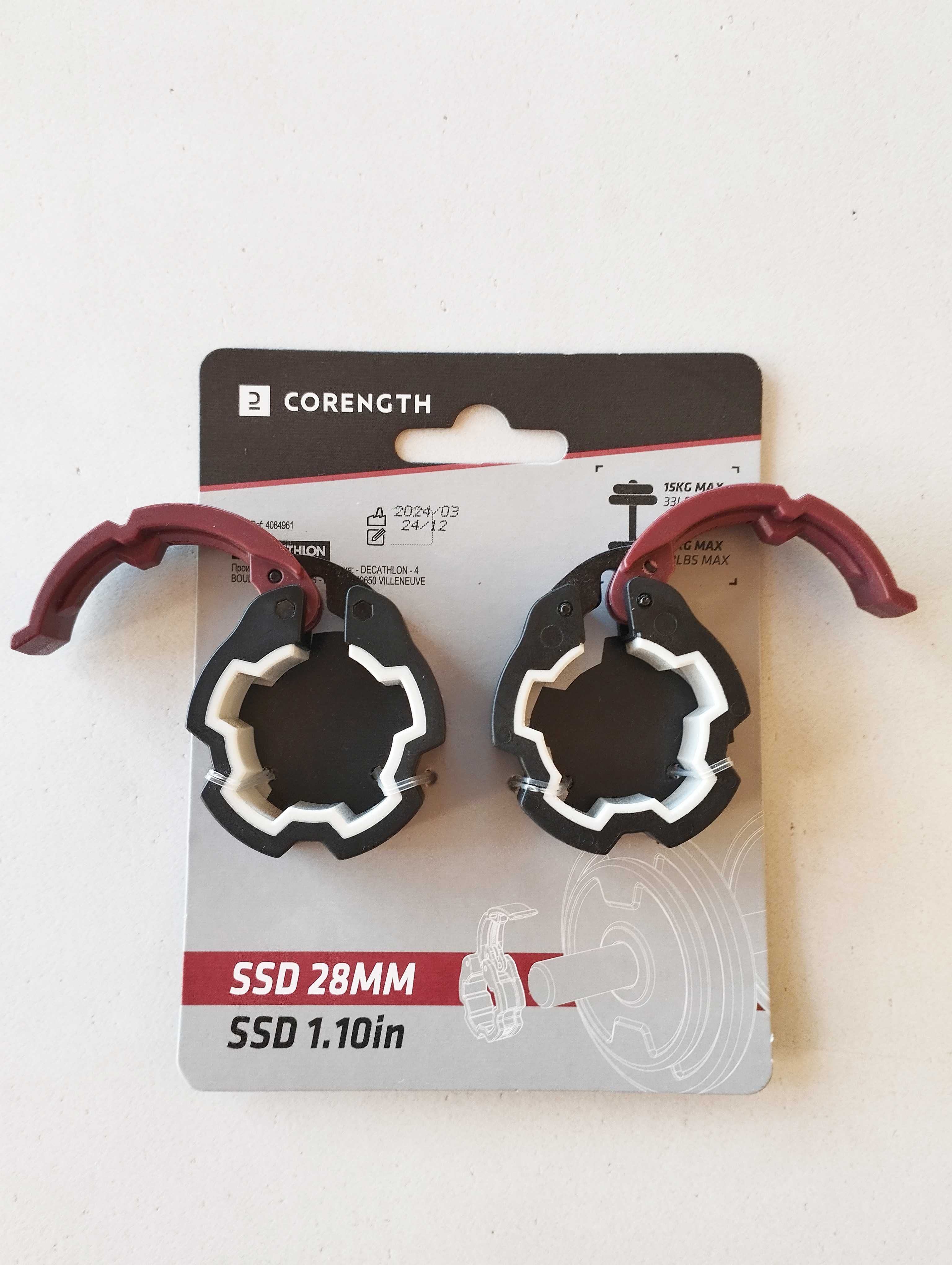 Bloqueio de Disco Musculação 28 mm (Par) Corenght NOVO