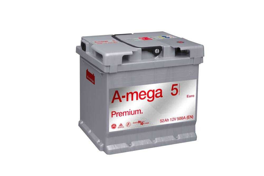 Akumulator Amega 52 Ah 500 A PREMIUM M5 - Silver + GRATIS ZA 50ZŁ
