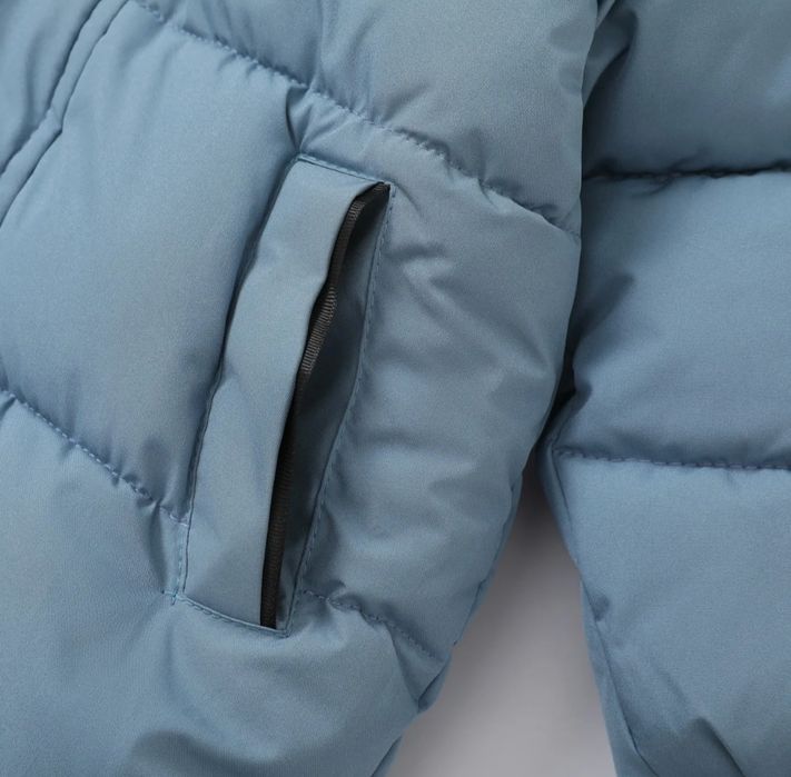 Kurtka zimowa PatPat, roz. 116 cm, niebieska, do kolana.