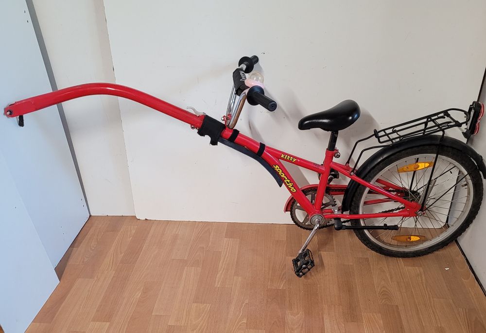 Przyczepka rowerowa doczepiany rower doczepka rowerowa dla dziecka hol