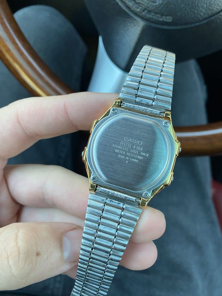 Годинник Casio Illuminator A168 Gold Оригінал