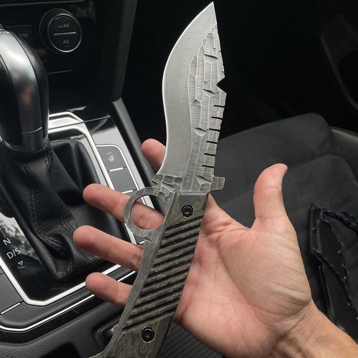 Ніж туристичний Рембо KN91 сталь 50х14мф Авторский нож на подарок