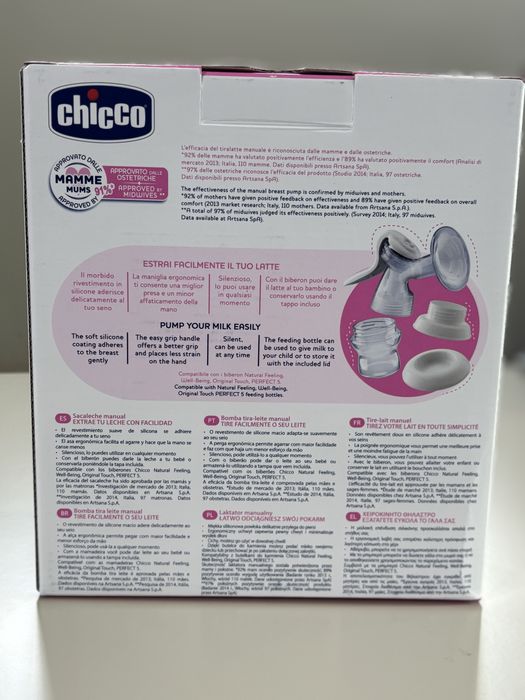 Bomba manual tira leite da Chicco