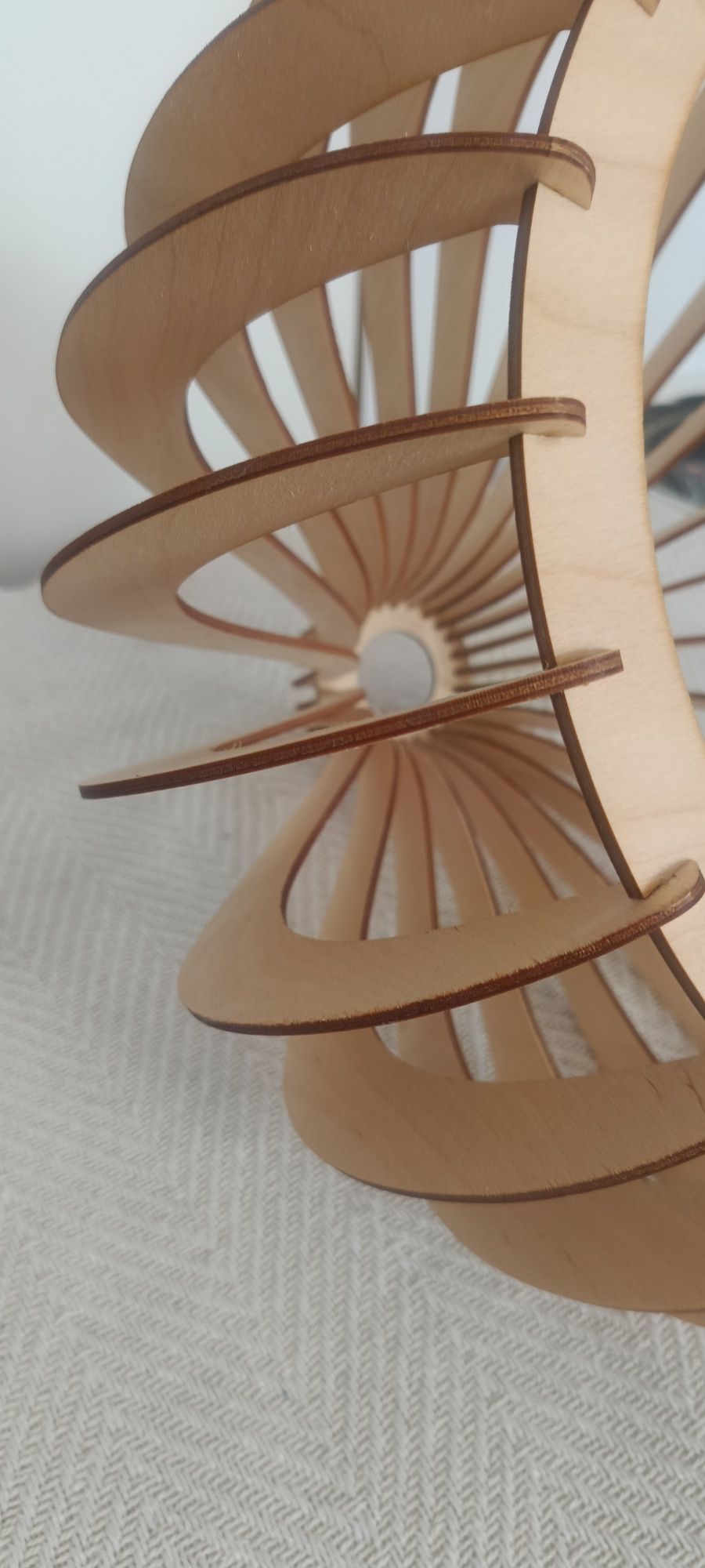Abażur Boho drewniany sklejka