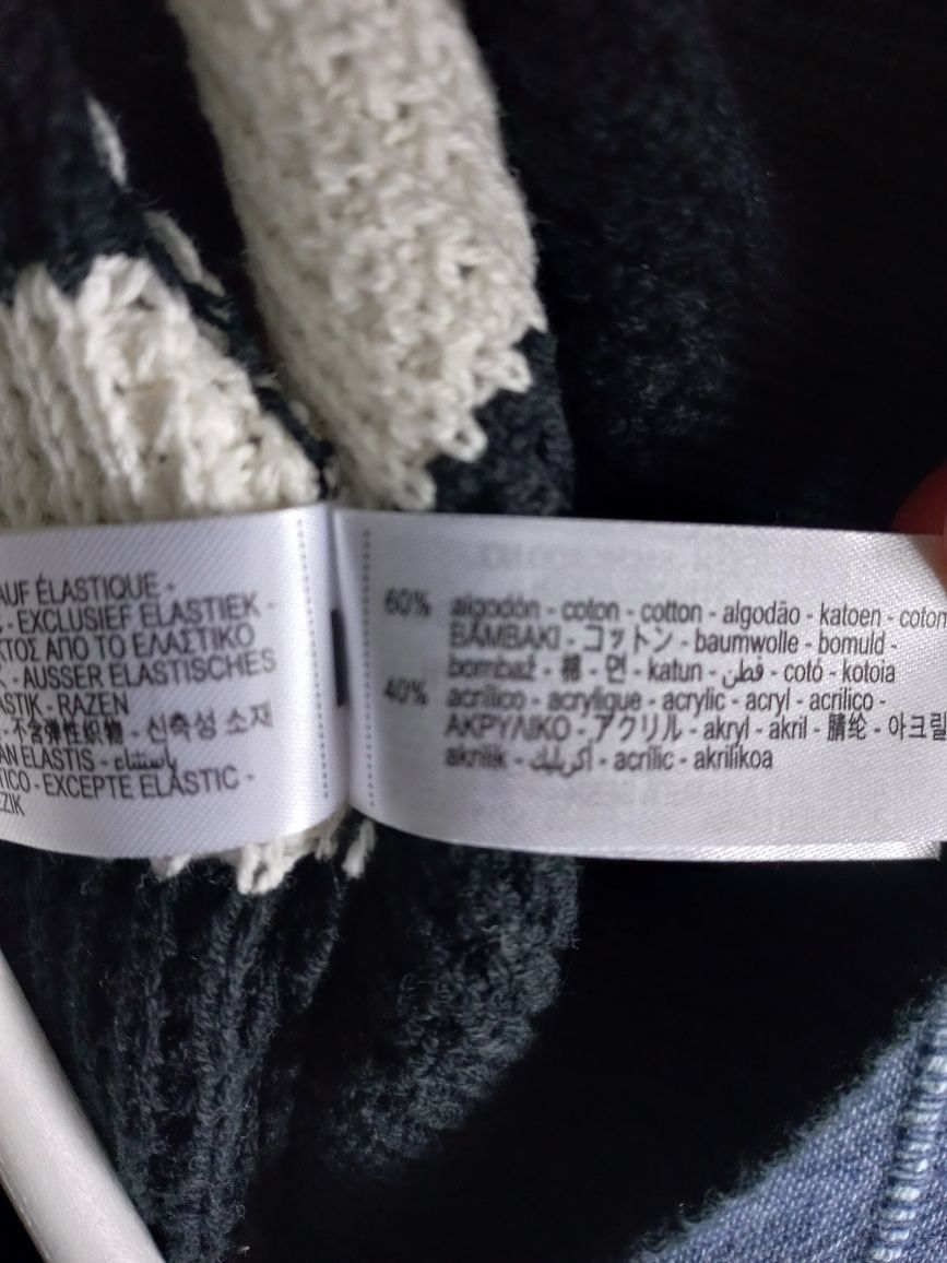 Zara sweter chłopięcy w paski r.152/164