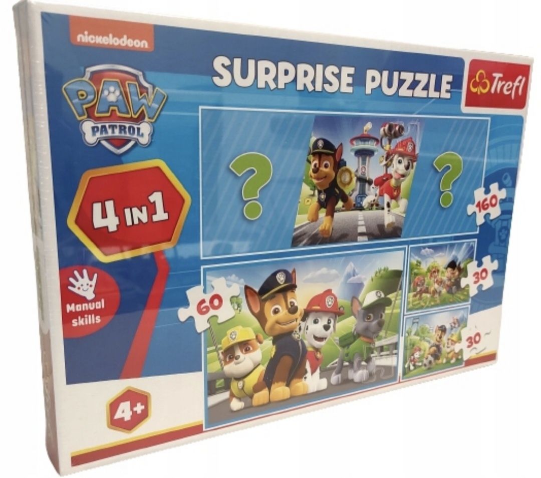 Puzzle Trefl psi patrol 160 elementów Puzzle surprise