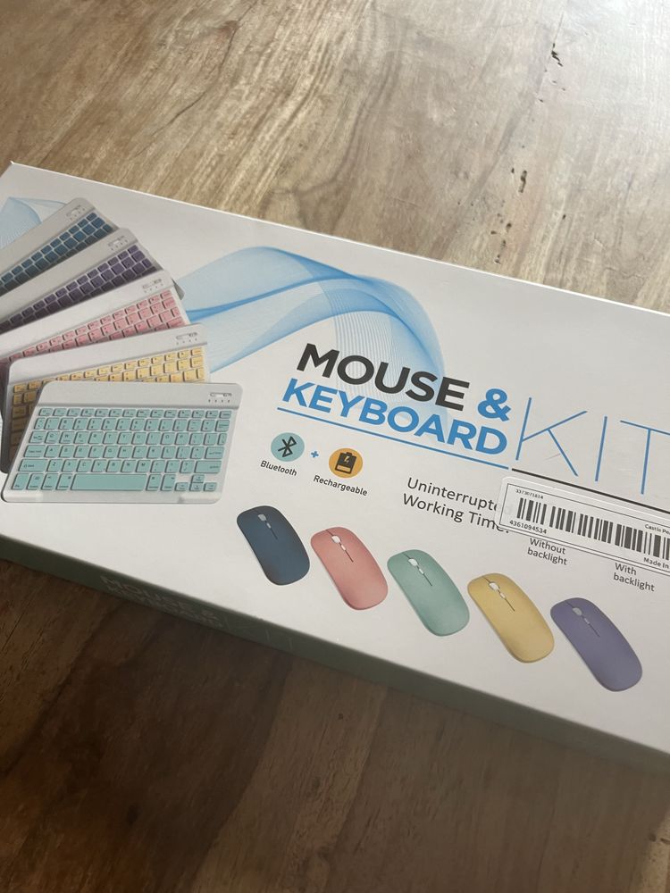 Teclado e mouse wireless