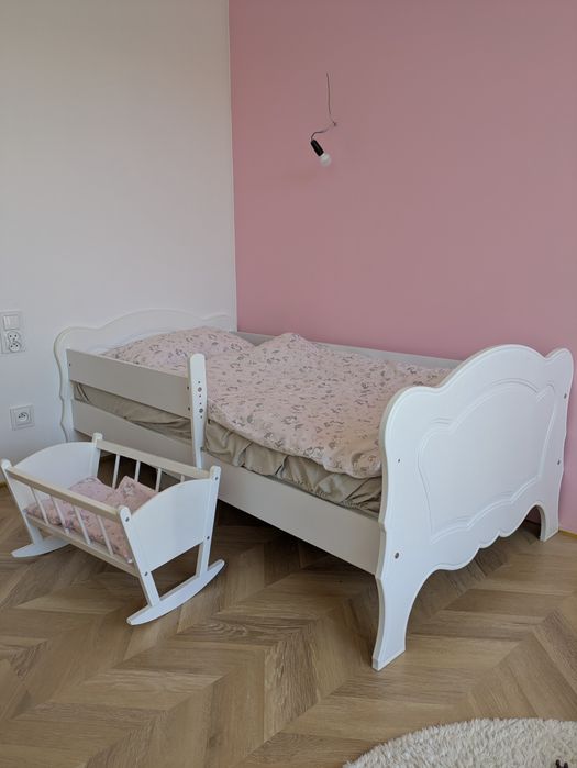 Łóżko 160x80,materac FDM,pościel Medical,2 pościele+GRATIS kołyska :)