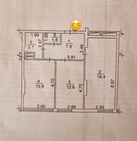 2х ком.квартира 59,0 кв.м. ул.Ракетная, 24/3