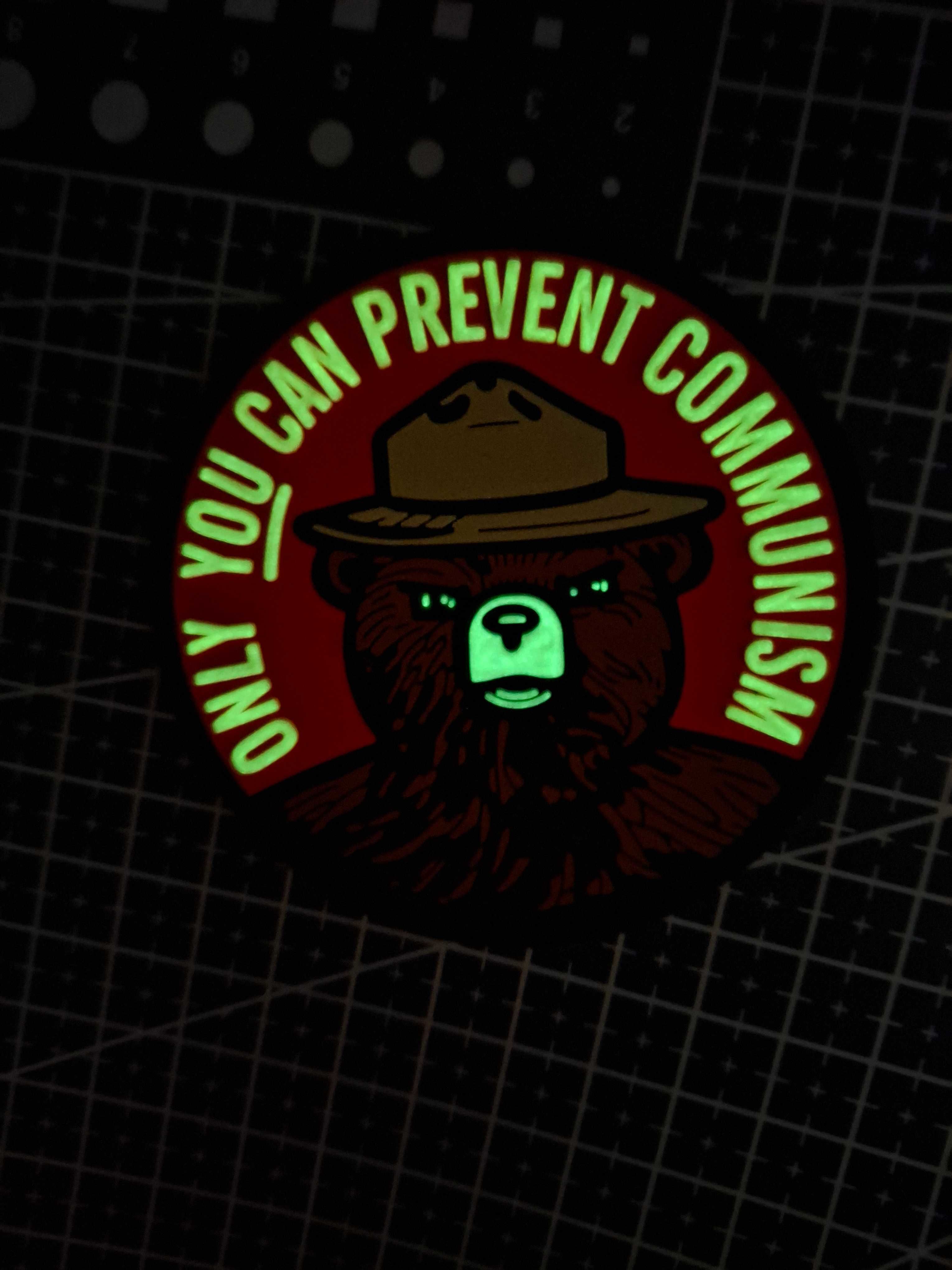 Naszywka Morale Smokey Bear "Only You Can Prevent Communism" PVC Patch