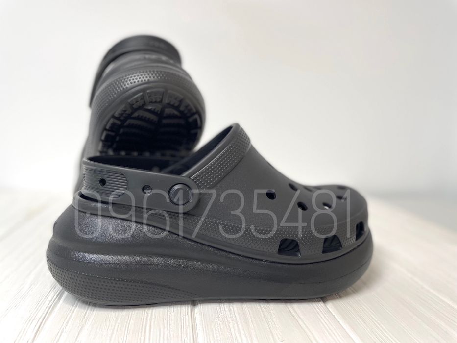 Жіночі Чорні Крокси Crocs Crush Platform Женские Оригинальные Кроксы