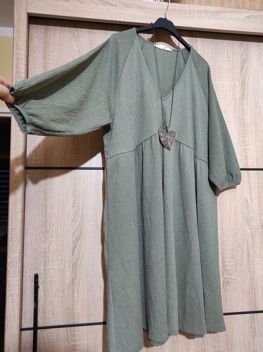 Sukienka Boho plus size 46 48 duży rozmiar etno