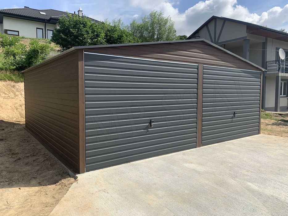 Garaże blaszane dwuspadowe PREMIUM