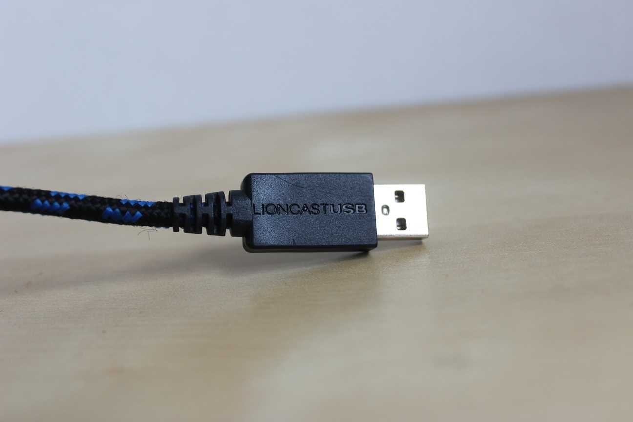 Lioncast Kabel przewód przedłużacz USB microUSB - sznurkowy oplot - 4m