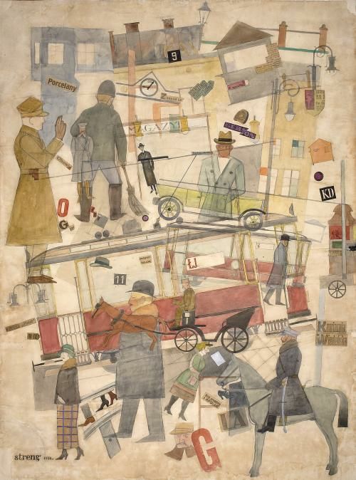Marek Włodarski (Henryk Streng), Ulica, 1924, plakat