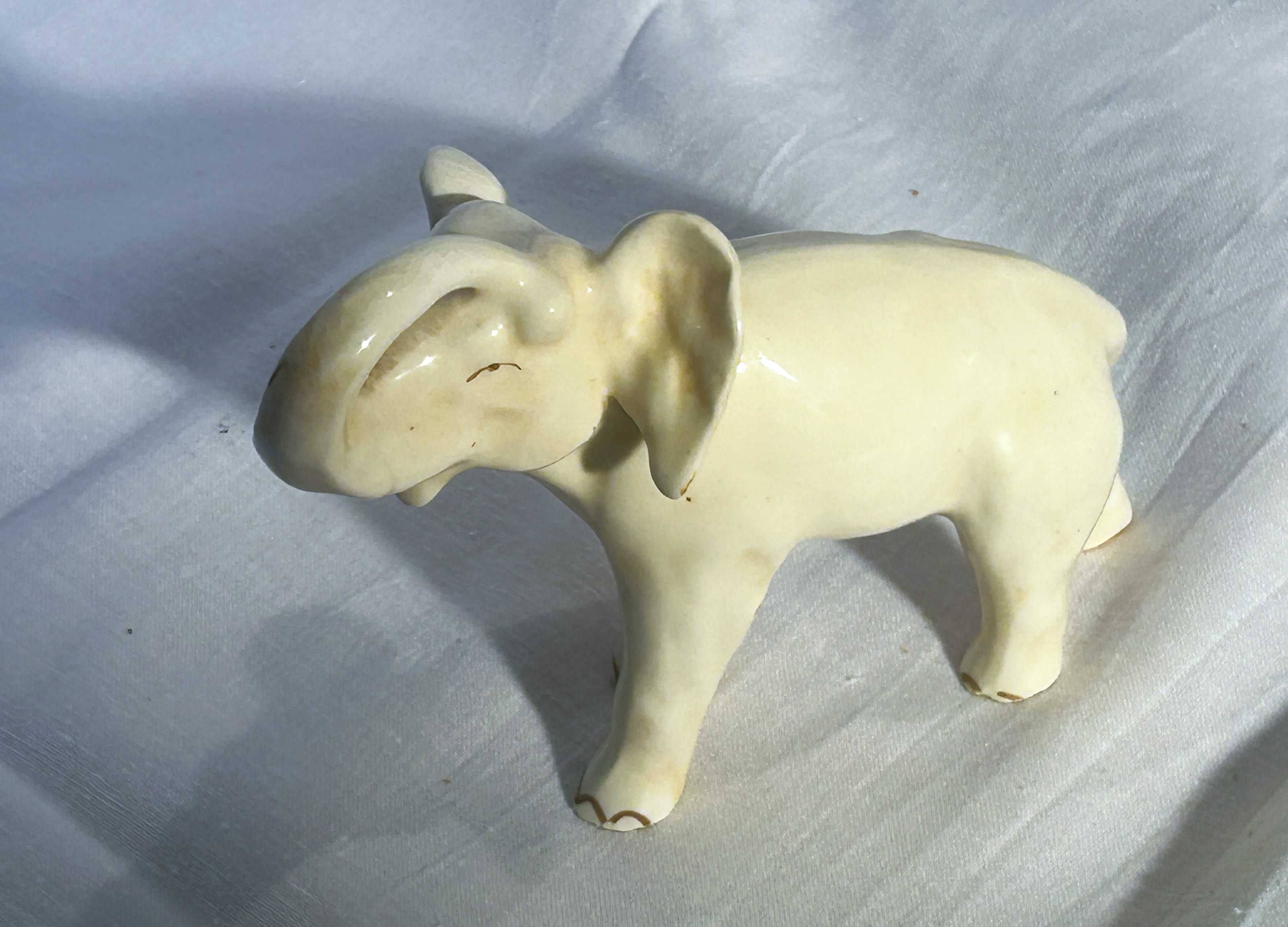 Figurka słoń, ceramika szkliwiona bardzo ładna, kolekcjonerska