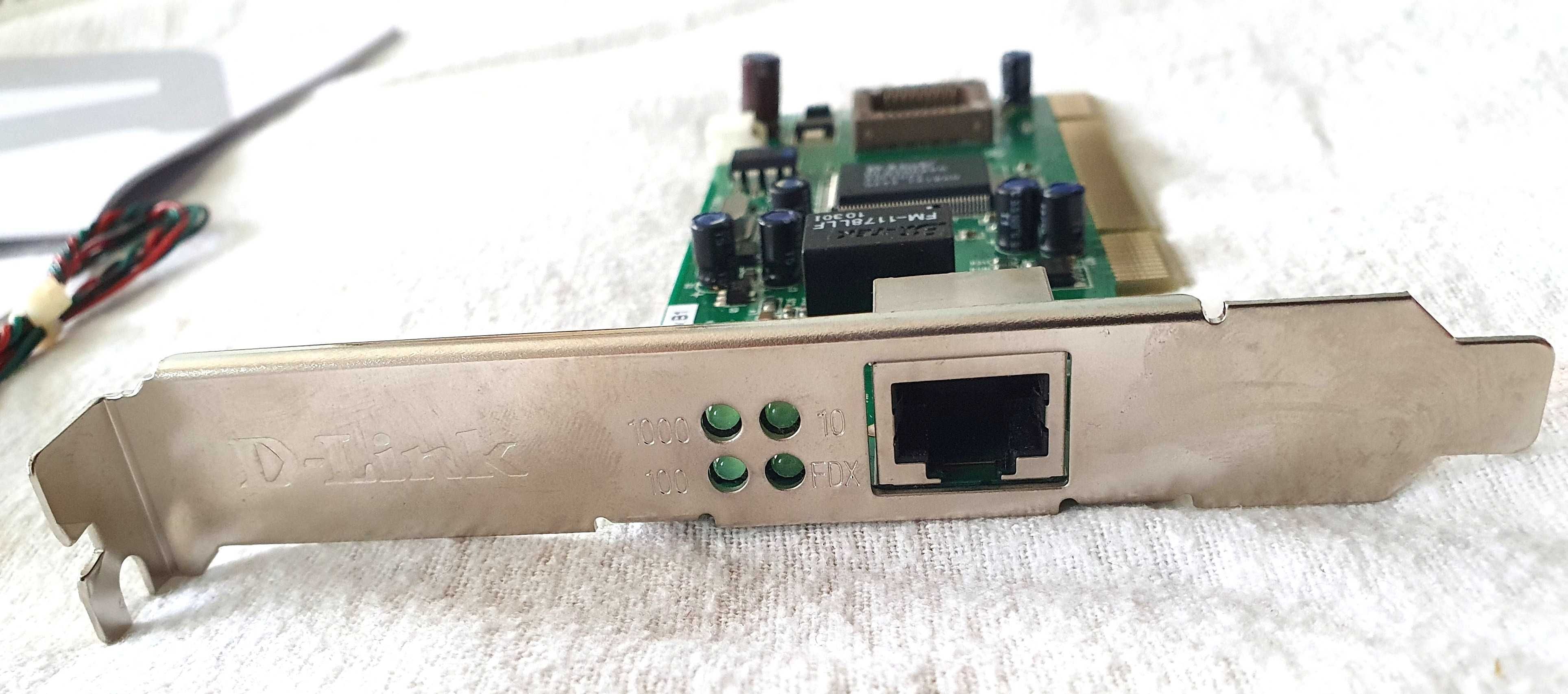 Placa de rede D-Link 10/100/1000 Mbps Gigabit PCI Desktop Adapter