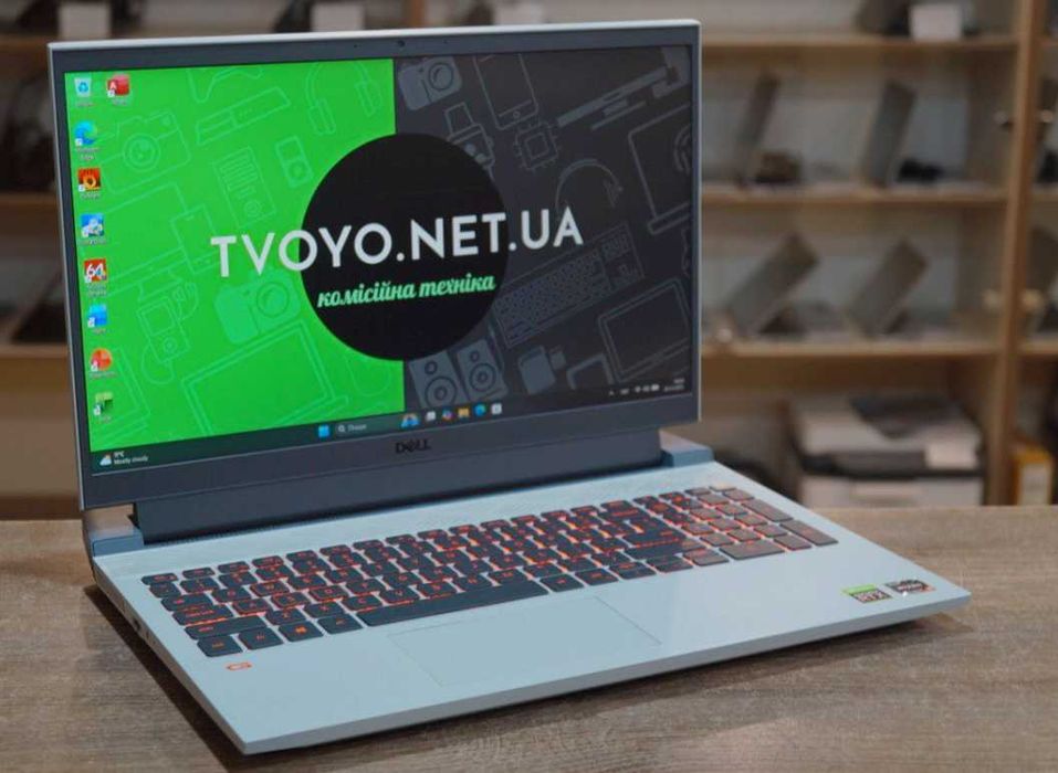 ГАРАНТІЯ Dell G15 (120Гц/Ryzen 5 5600H/RAM 16/SSD 512/RTX 3050)TVOYO