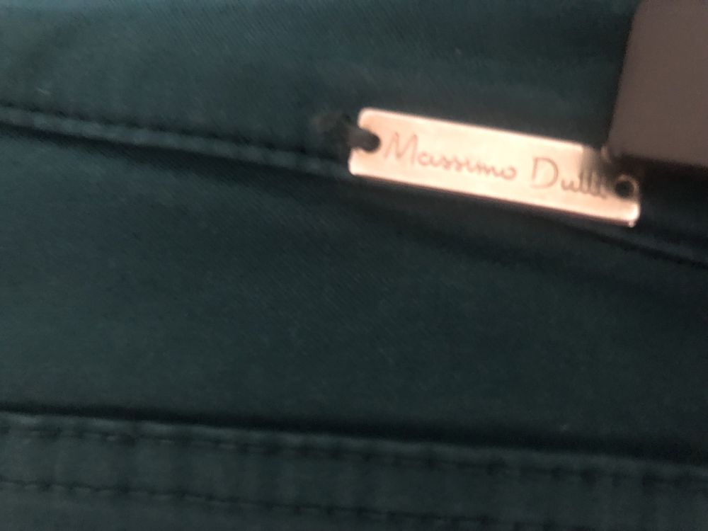 Jeansy Massimo Dutti rozmiar 38 kolor petrol( turkus-zielony)