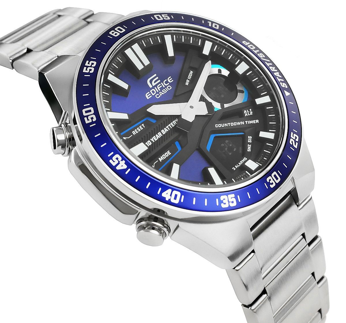 zegarek męski casio edifice efv-c110d-2avef 10 bar + box