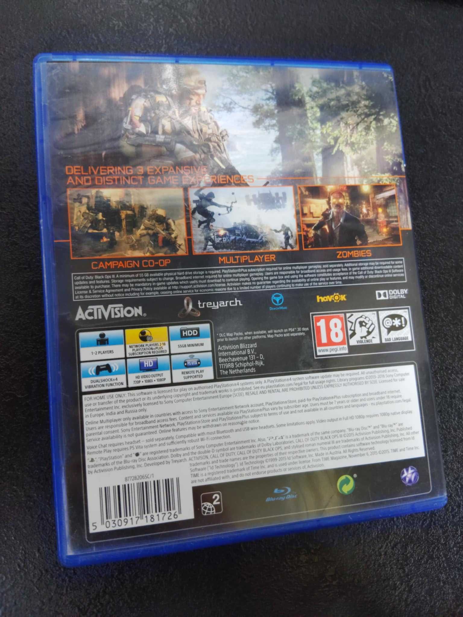 Call of Duty: Black Ops III PS4 gra tylko po Angielsku COD Black ops 3