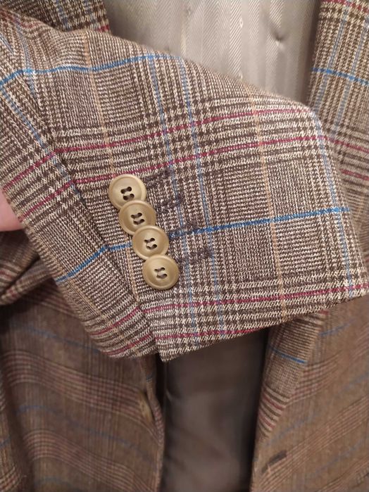 Піджак чоловічий фірма Арбер, напівшерсть, клітинка