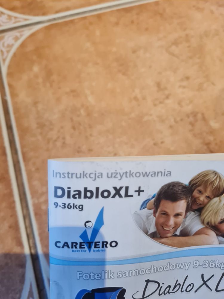 Fotelik samochodowy CARETERO Diablo XL stan bdb