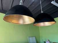 Lampy loftowe czarno-złote