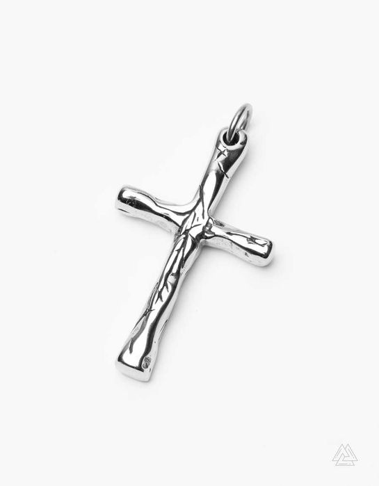 Męski Łańcuszek ze Stali Szlachetnej 316L Krzyżykiem Gotyckim Vintage