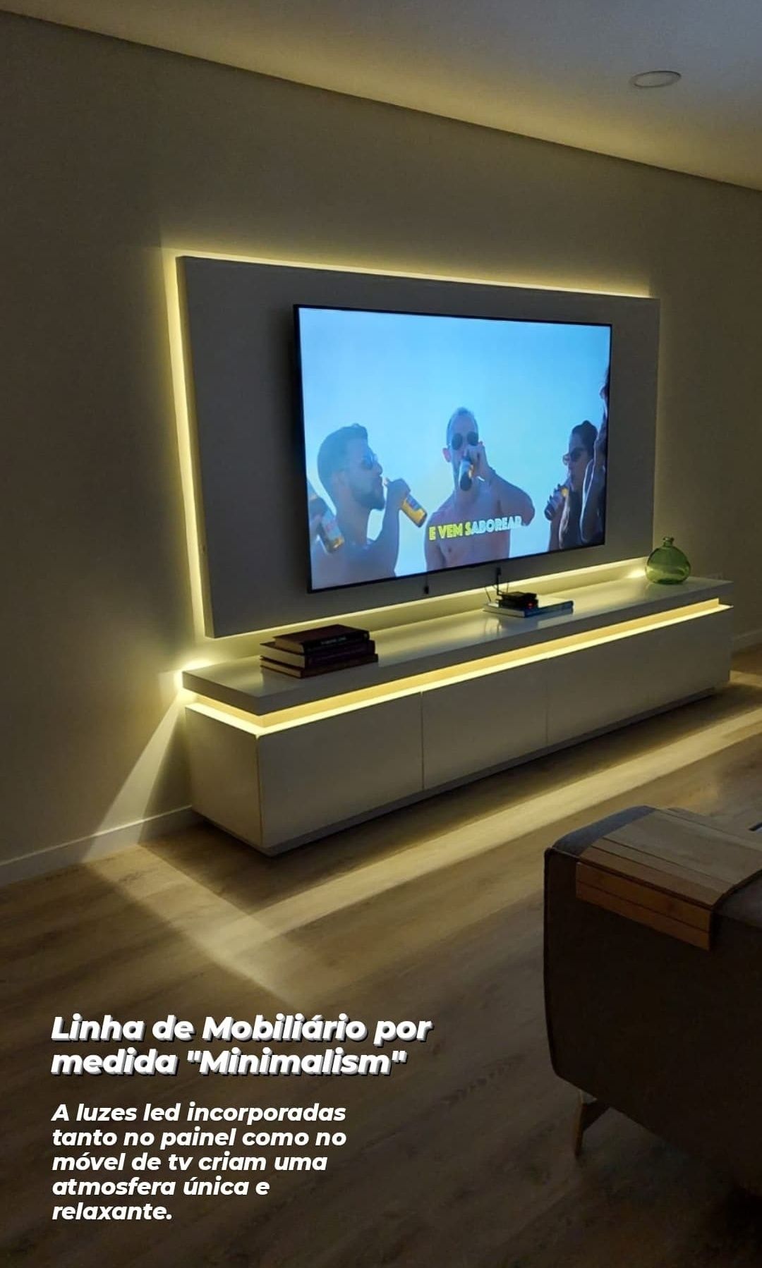 Móvel de Tv e Painel por Medida com LedBy Arcoazul