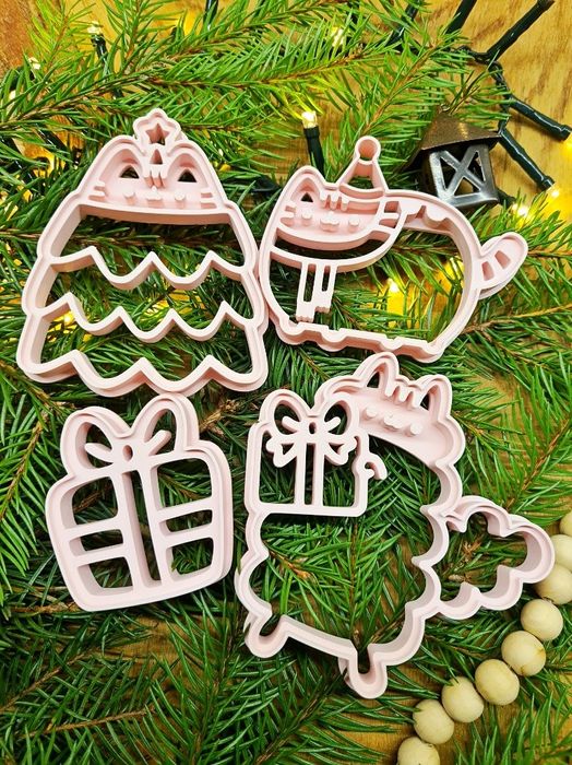 Foremki do ciastek pierników, kotek, wykrawacz, kot, święta, Mikołajki