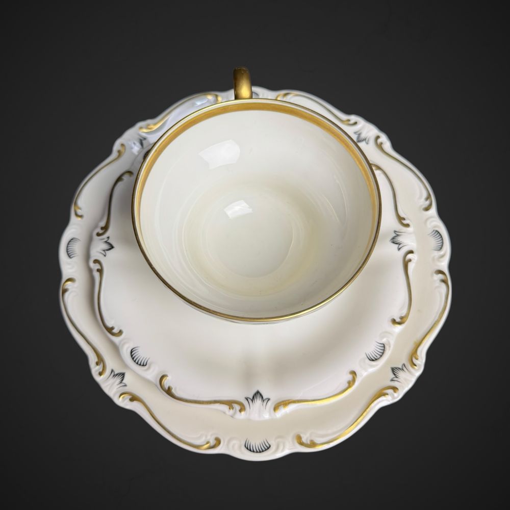 Trio zestaw śniadaniowy Rosenthal Selb Germany Pompadour B51/053102