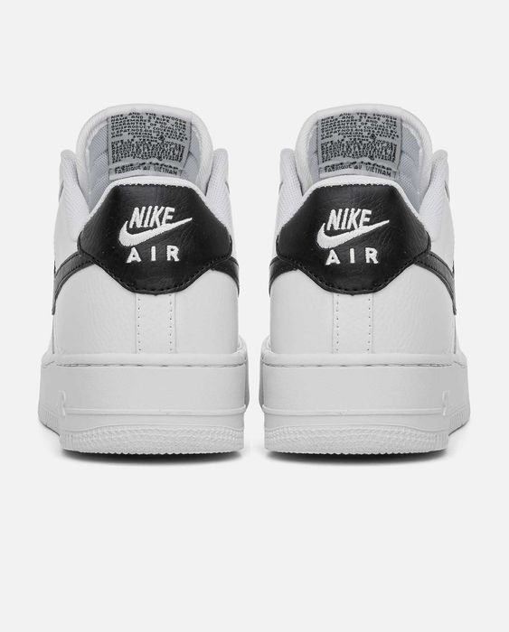 Мужские кроссовки Nike Air Force 1 White ‘Black Logo’ Размеры 41-45
