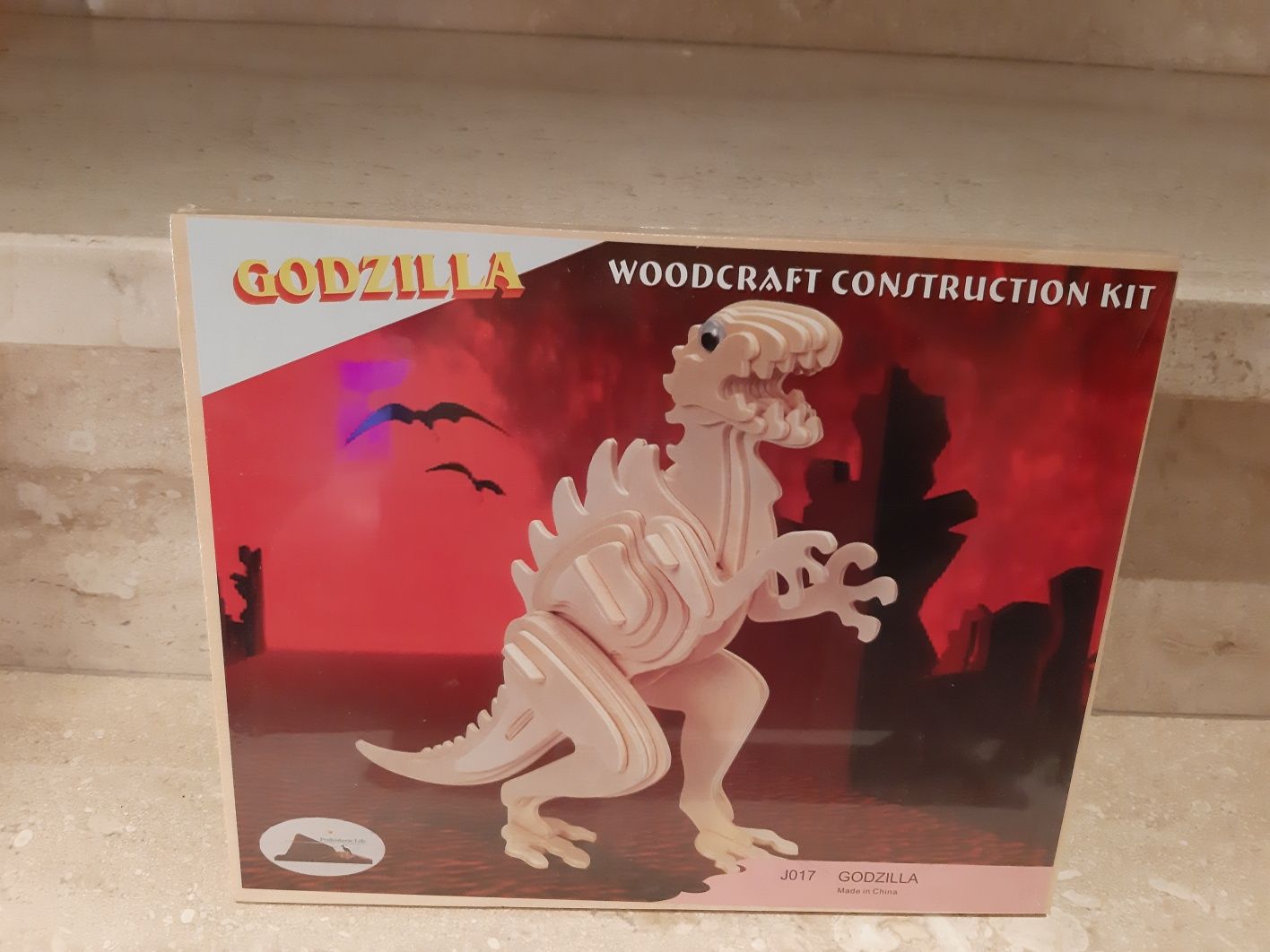 Woodcraft construction kit godzilla china dinozaur drzewo