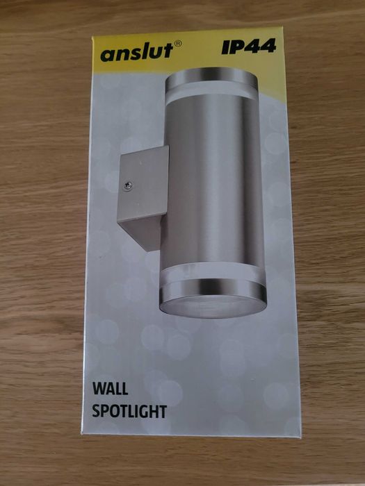 Nowe kinkiety zewnętrzne - srebrne (góra/dół)