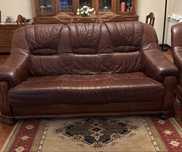 Conjunto 3 Sofas em Pele