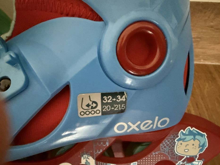 Patins em linha usados 32-43 com saco de tranaporte