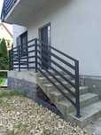 Balustrady szklane malowane proszkowo loft barierka na balkony ocynk