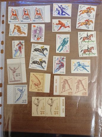 Набір поштових марок на спортивну тематику